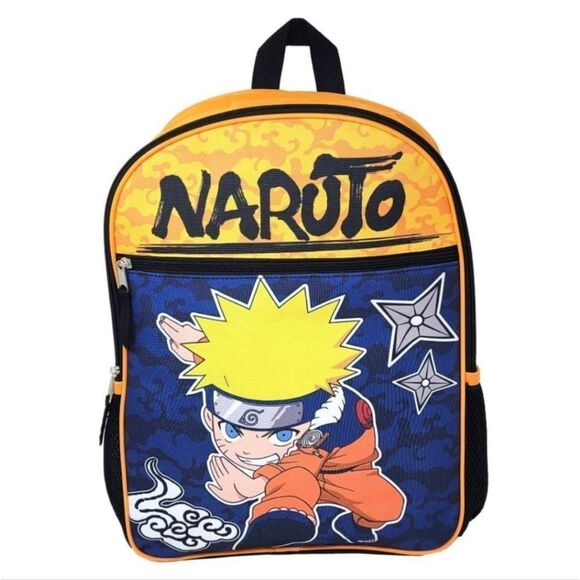 Naruto Ninja Hidden Leaf Uzumaki Clan Backpack - Picture 1 of 4